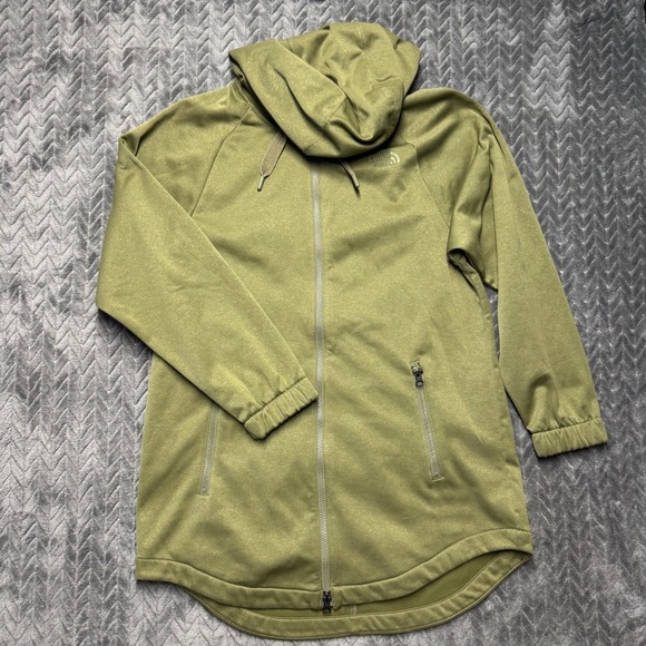 The North Face Tops - The North Face Full Zip Hoodie M Green Fleece Lined Hooded Jacket (2098)